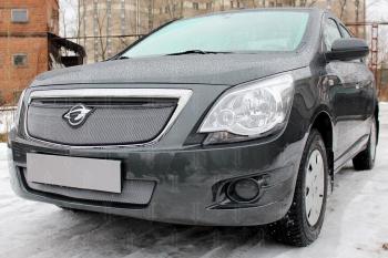 3 779 р. Защита радиатора (низ) Стрелка11 Стандарт  Chevrolet Cobalt (2011-2016), Ravon R4 (2016-2020) (хром)  с доставкой в г. Йошкар-Ола. Увеличить фотографию 2