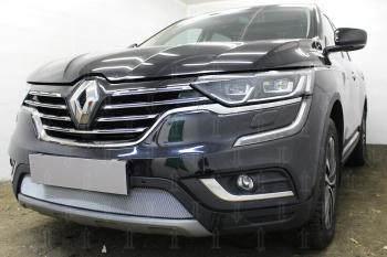 3 999 р. Защита радиатора Стрелка11 Стандарт  Renault Koleos  2 (2016-2025) (хром)  с доставкой в г. Йошкар-Ола. Увеличить фотографию 2