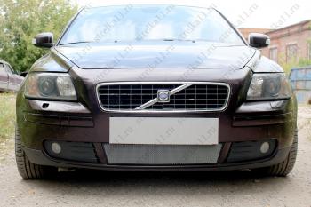 Защита радиатора (низ) Стрелка11 Стандарт Volvo (Вольво) S40 (С40)  MS седан (2004-2007) MS седан дорестайлинг