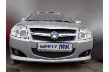 969 р. Зимняя заглушка решетки радиатора Стрелка11  Geely MK (2006-2015) (черная)  с доставкой в г. Йошкар-Ола. Увеличить фотографию 2