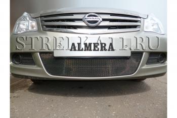 Зимняя заглушка решетки радиатора Стрелка11 Nissan (Нисан) Almera (Альмера)  G15 (2012-2019) G15 седан ()