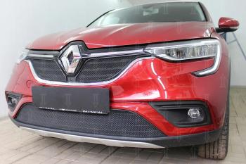 7 299 р.  Защита радиатора (верх, 2 части) Стрелка11 PREMIUM Renault Arkana (2019-2024) (черная)  с доставкой в г. Йошкар-Ола. Увеличить фотографию 3