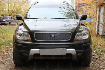 4 199 р. Защита радиатора (середина) Стрелка11 PREMIUM  Volvo XC90  C (2006-2009) 1-ый рестайлинг (хром)  с доставкой в г. Йошкар-Ола. Увеличить фотографию 3