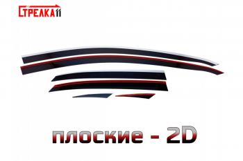 Дефлекторы окон 2D с хром накладками Стрелка11 KIA (КИА) Ceed (Сид)  3 CD (2018-2025) 3 CD хэтчбэк