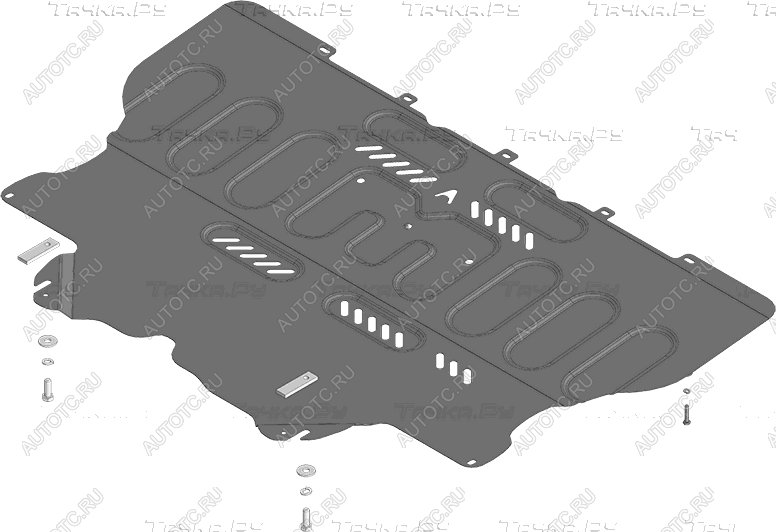 10 449 р. Защита картера и КПП ALFECO  Changan LAMORE (2023-2025) (алюминий 4 мм)  с доставкой в г. Йошкар-Ола