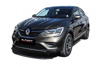 Защита переднего бампера Slitkoff (двойная, d42/32 мм) Renault (Рено) Arkana (Аркана) (2019-2025)