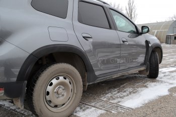 6 949 р. Защитные накладки на арки Petroil Tuning Renault Duster HM (2020-2024) (Текстурная поверхность (шагрень))  с доставкой в г. Йошкар-Ола. Увеличить фотографию 3