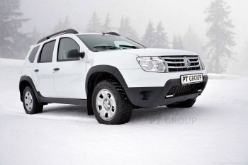 5 999 р. Комплект накладок на колёсные арки Petroil Tuning Renault Duster HS рестайлинг (2015-2021) (Текстурная поверхность)  с доставкой в г. Йошкар-Ола. Увеличить фотографию 3