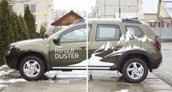 8 749 р. Накладки на колёсные арки RA Renault Duster HS рестайлинг (2015-2021) (Неокрашенные)  с доставкой в г. Йошкар-Ола. Увеличить фотографию 2