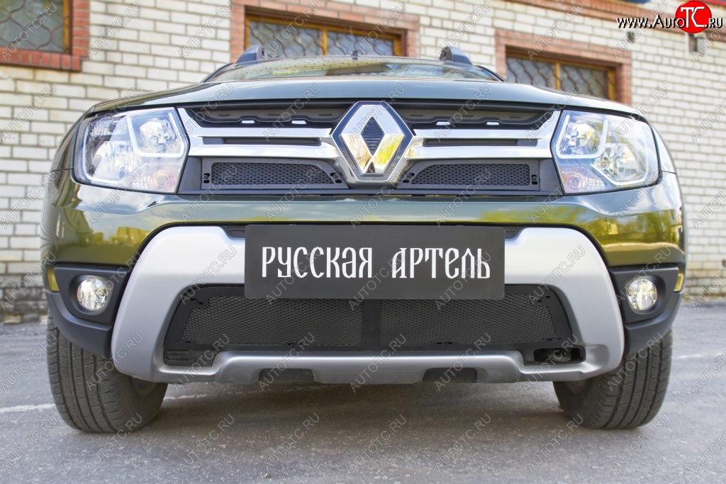 989 р. Защитная сетка решетки радиатора РА Renault Duster HS рестайлинг (2015-2021)  с доставкой в г. Йошкар-Ола