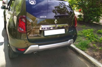 899 р. Защитная накладка заднего бампера Тюн-Авто Renault Duster HS дорестайлинг (2010-2015)  с доставкой в г. Йошкар-Ола. Увеличить фотографию 2