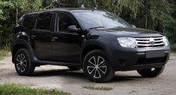 7 349 р. Накладки арок RA (комплект)  Renault Duster  HS (2010-2015) дорестайлинг (Поверхность шагрень)  с доставкой в г. Йошкар-Ола. Увеличить фотографию 2