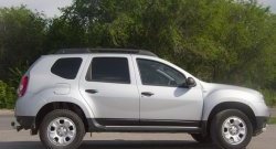 3 999 р. Накладки на двери Petroil Tuning Renault Duster HS дорестайлинг (2010-2015) (Тисненый пластик)  с доставкой в г. Йошкар-Ола. Увеличить фотографию 3