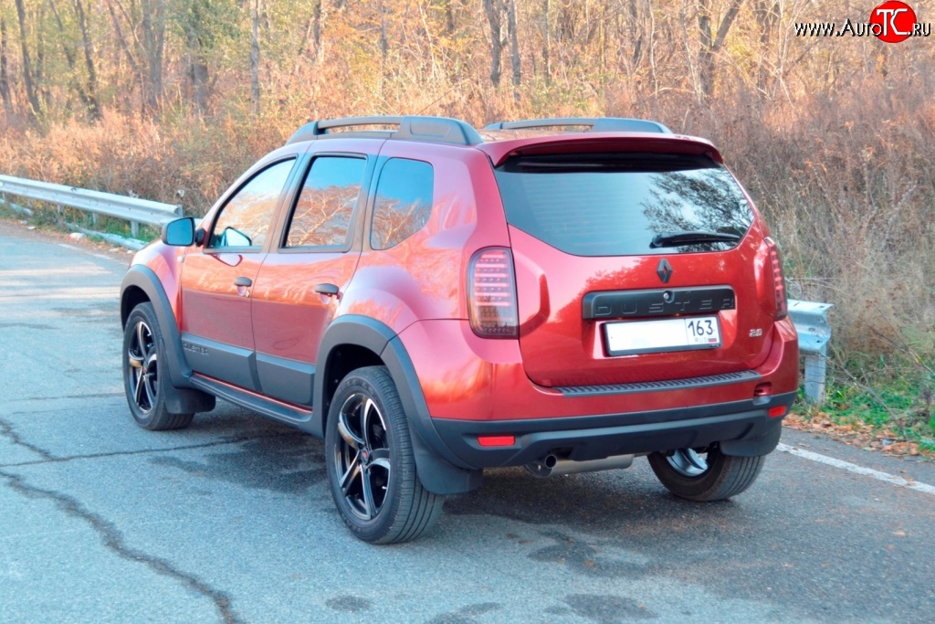 1 249 р. Накладка защитная на верх заднего бампера Kart RS DL Renault Duster HS дорестайлинг (2010-2015)  с доставкой в г. Йошкар-Ола