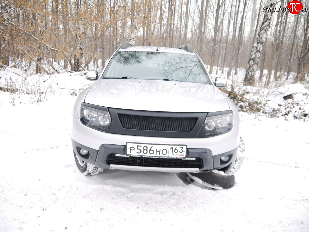 4 599 р. Решётка радиатора DM-Style  Renault Duster  HS (2010-2015) дорестайлинг (Без сетки, Неокрашенная глянец (под окраску))  с доставкой в г. Йошкар-Ола