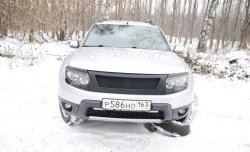 899 р. Реснички на фары DM-Style Renault Duster HS дорестайлинг (2010-2015) (Неокрашенные)  с доставкой в г. Йошкар-Ола. Увеличить фотографию 2