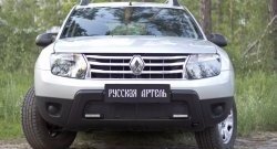 2 189 р. Защитная сетка решетки переднего бампера (с дхо без обвеса) РА Renault Duster HS дорестайлинг (2010-2015)  с доставкой в г. Йошкар-Ола. Увеличить фотографию 3