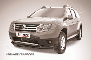 защита переднего бампера Slitkoff Renault Duster HS дорестайлинг (2010-2015)