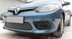 Сетка на бампер Russtal (черная) Renault Fluence дорестайлинг (2010-2012)