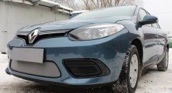 1 539 р. Сетка на бампер Russtal (хром) Renault Fluence дорестайлинг (2010-2012)  с доставкой в г. Йошкар-Ола. Увеличить фотографию 2