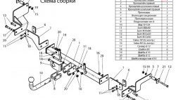 32 849 р. Фаркоп Лидер Плюс  Renault Kangoo  KC (1997-2007) 1- дорестайлинг, рестайлинг (Без электропакета)  с доставкой в г. Йошкар-Ола. Увеличить фотографию 2