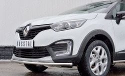 14 649 р. Защита переднего бампера (Ø42 мм, нержавейка) SLITKOFF Renault Kaptur дорестайлинг (2016-2020)  с доставкой в г. Йошкар-Ола. Увеличить фотографию 4