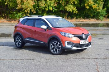 7 899 р. Рейлинги Petroil Tuning  Renault Kaptur (2016-2025) дорестайлинг, рестайлинг (Цвет: серебристый муар)  с доставкой в г. Йошкар-Ола. Увеличить фотографию 3