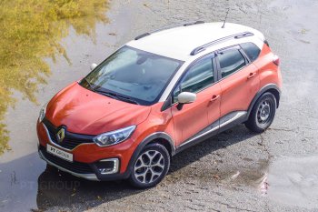 7 899 р. Рейлинги Petroil Tuning Renault Kaptur дорестайлинг (2016-2020) (Цвет: серебристый муар)  с доставкой в г. Йошкар-Ола. Увеличить фотографию 4