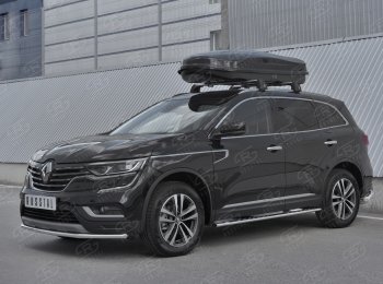 14 999 р. Защита переднего бампера (Ø42 мм, нержавейка) SLITKOFF  Renault Koleos  2 (2016-2025)  с доставкой в г. Йошкар-Ола. Увеличить фотографию 3