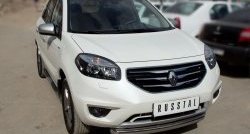 15 349 р. Одинарная защита переднего бампера диаметром 76 мм SLITKOFF Renault Koleos 1 Phase 3 (2013-2016)  с доставкой в г. Йошкар-Ола. Увеличить фотографию 2