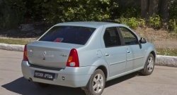 1 239 р. Защитная накладка на задний бампер RA  Renault Logan  1 (2004-2010) дорестайлинг  с доставкой в г. Йошкар-Ола. Увеличить фотографию 2