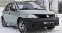 769 р. Зимняя заглушка решетки переднего бампера РА Renault Logan 1 дорестайлинг (2004-2010)  с доставкой в г. Йошкар-Ола. Увеличить фотографию 3