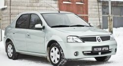 879 р. Зимняя заглушка решетки радиатора РА Renault Logan 1 дорестайлинг (2004-2010)  с доставкой в г. Йошкар-Ола. Увеличить фотографию 4