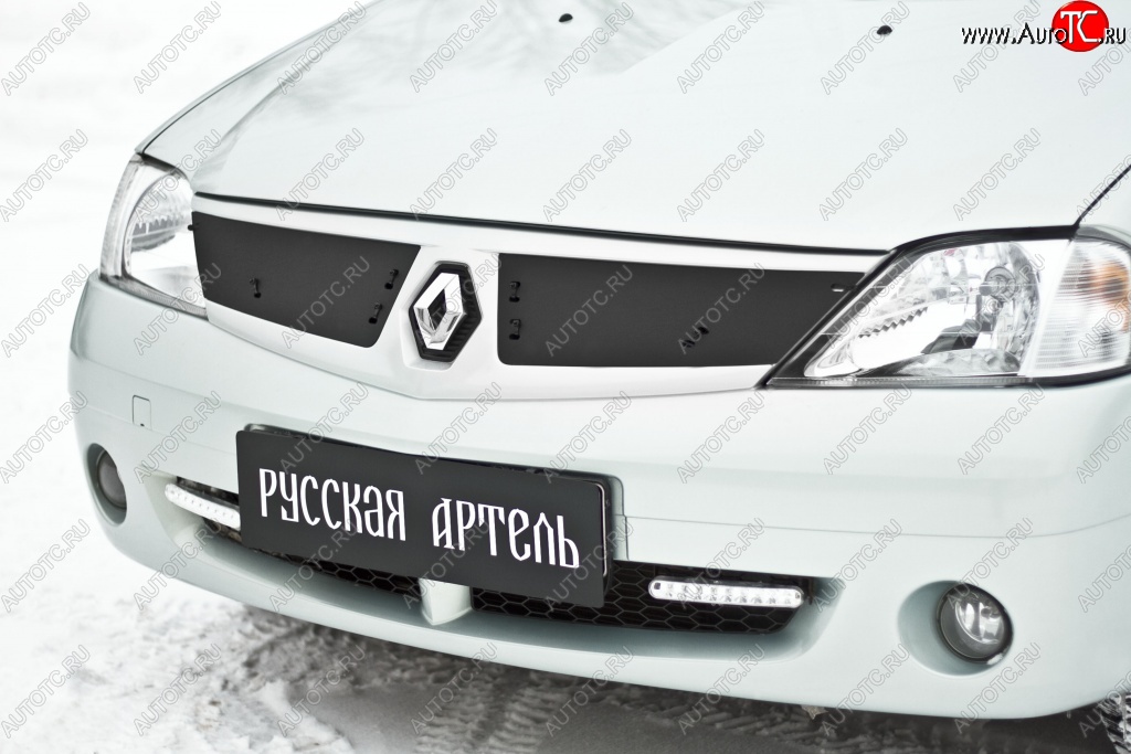 879 р. Зимняя заглушка решетки радиатора РА Renault Logan 1 дорестайлинг (2004-2010)  с доставкой в г. Йошкар-Ола