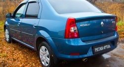 1 339 р. Защитная накладка на задний бампер RA Renault Logan 1 рестайлинг (2010-2016)  с доставкой в г. Йошкар-Ола. Увеличить фотографию 3