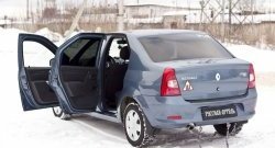 1 529 р. Накладки на порожки автомобиля RA Renault Logan 1 рестайлинг (2010-2016) (Комплект (4 шт.))  с доставкой в г. Йошкар-Ола. Увеличить фотографию 2