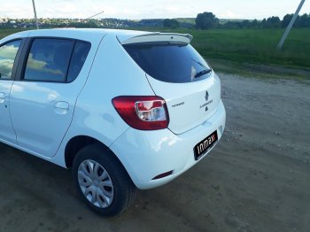 6 499 р. Спойлер INMAX Renault Sandero Stepway (B8) дорестайлинг (2014-2018) (неокрашенный)  с доставкой в г. Йошкар-Ола. Увеличить фотографию 12