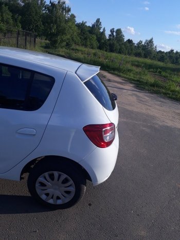 6 499 р. Спойлер INMAX Renault Sandero Stepway (B8) дорестайлинг (2014-2018) (неокрашенный)  с доставкой в г. Йошкар-Ола. Увеличить фотографию 3