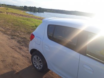 6 499 р. Спойлер INMAX Renault Sandero Stepway (B8) дорестайлинг (2014-2018) (неокрашенный)  с доставкой в г. Йошкар-Ола. Увеличить фотографию 7