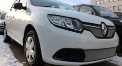 1 539 р. Нижняя сетка на бампер Stepway Russtal (хром) Renault Sandero (B8) дорестайлинг (2014-2018)  с доставкой в г. Йошкар-Ола. Увеличить фотографию 3