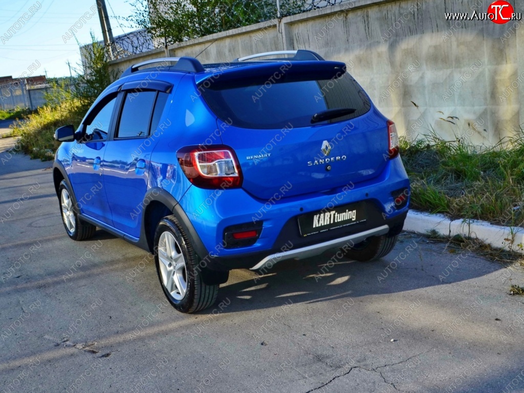 2 799 р. Спойлер на багажник KART Renault Sandero Stepway (B8) дорестайлинг (2014-2018) (Неокрашенный)  с доставкой в г. Йошкар-Ола