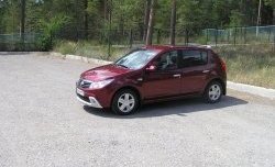 2 799 р. Низкая накладка Kart на передний бампер Renault Sandero (BS) (2009-2014) (Неокрашенная)  с доставкой в г. Йошкар-Ола. Увеличить фотографию 2