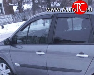 2 069 р. Дефлекторы окон (ветровики) Novline 4 шт Renault Scenic 2 (2003-2009)  с доставкой в г. Йошкар-Ола