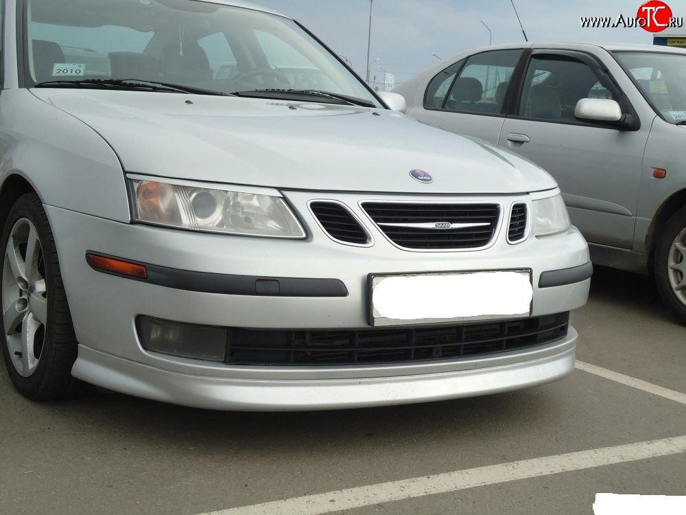 7 299 р. Накладка Sport на передний бампер SAAB 9-3 YS3F универсал дорестайлинг (2003-2007)  с доставкой в г. Йошкар-Ола