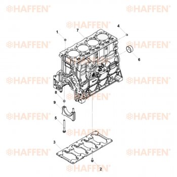 92 999 р. Блок цилиндров ISF 3.8 (Евро 4) HAFFEN Foton Aumark (BJ10) (2010-2025)  с доставкой в г. Йошкар-Ола. Увеличить фотографию 6