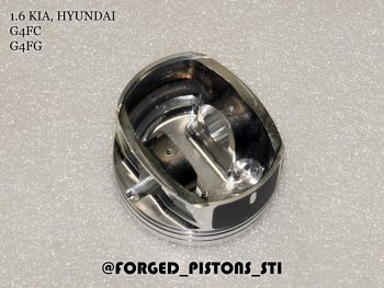 16 999 р. Поршни (1,6 G4FC, G4FG) СТИ  Hyundai Elantra  HD (2006-2011), Hyundai i20  PB (2008-2015), Hyundai I30  FD (2007-2012), KIA Ceed  1 ED (2006-2012), KIA Cerato  2 TD (2008-2013), KIA Cerato Koup  1 TD (2008-2013), KIA Rio  3 QB (2011-2017) (диаметр поршня: 77.25 мм)  с доставкой в г. Йошкар-Ола. Увеличить фотографию 4