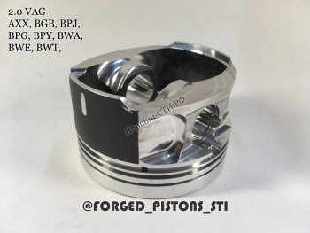 Поршни (VolksWagen 2,0 AXX (CR=10,5) кольца 1,2/1,5/2,0) СТИ Audi A3 (8P1 хэтчбэк 3 дв.,  8PA хэтчбэк 5 дв.), Volkswagen Golf (5), Passat (B6)  (диаметр поршня: 82,50 мм)