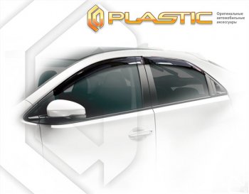 1 999 р. Ветровики дверей CA-Plastic  Honda Civic  FK2 (2011-2016) хэтчбэк 5 дв. (Classic полупрозрачный, Без хром. молдинга)  с доставкой в г. Йошкар-Ола. Увеличить фотографию 1