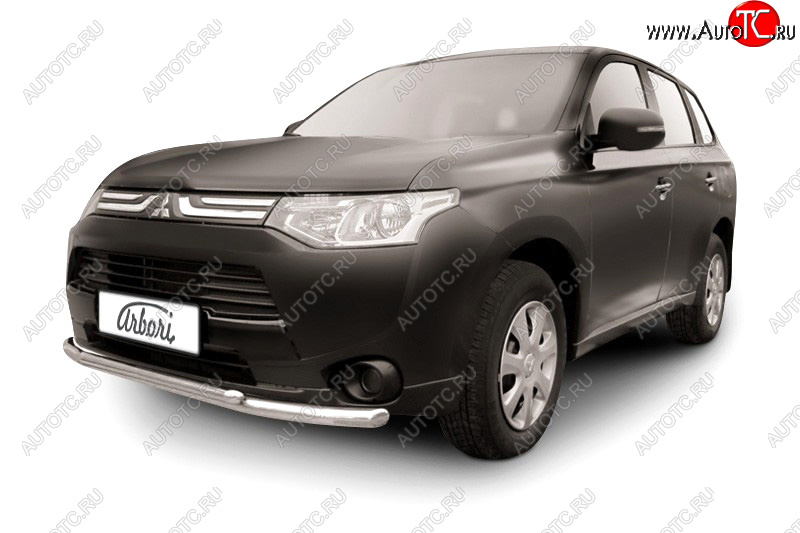 20 999 р. Защита переднего бампера двойная (диаметр 57+42 мм) Arbori  Mitsubishi Outlander  GF (2012-2014) дорестайлинг  с доставкой в г. Йошкар-Ола