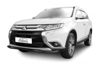 Защита переднего бампера (диаметр 57 мм) Arbori Mitsubishi Outlander GF 2-ой рестайлинг (2015-2018)